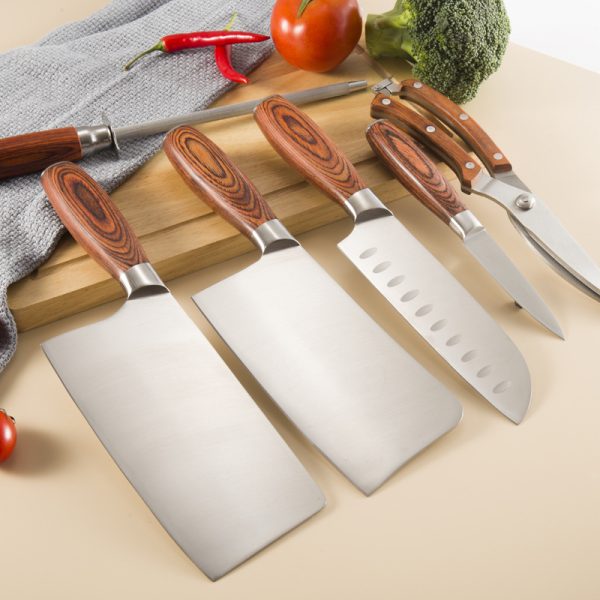 7pcs Kitchen Knife with Stainless Steel Holder - 图片 4