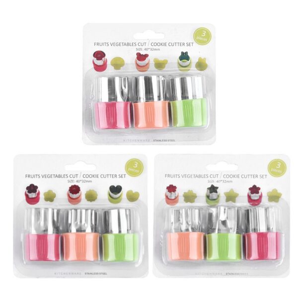 Mini Vegetable Shape Cutters for Fun Cooking - 图片 3