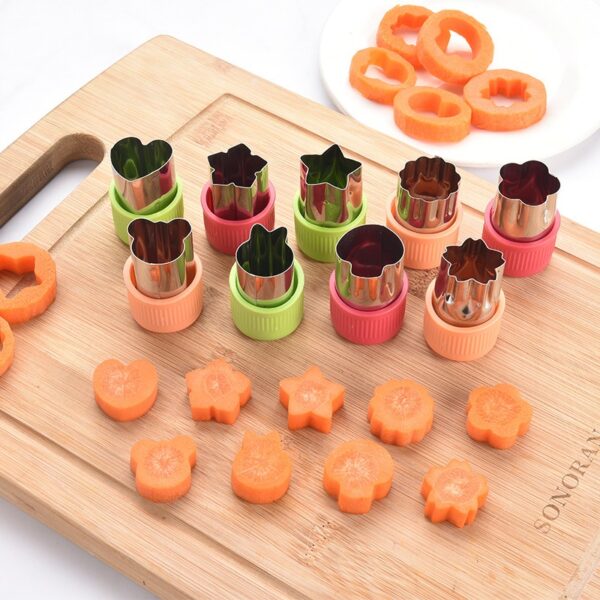 Mini Vegetable Shape Cutters for Fun Cooking