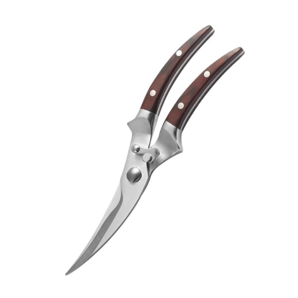 Heavy Duty Poultry Shear with Wooden Handle