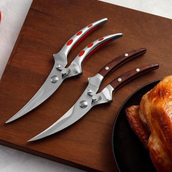 Heavy Duty Poultry Shear with Wooden Handle - 图片 3