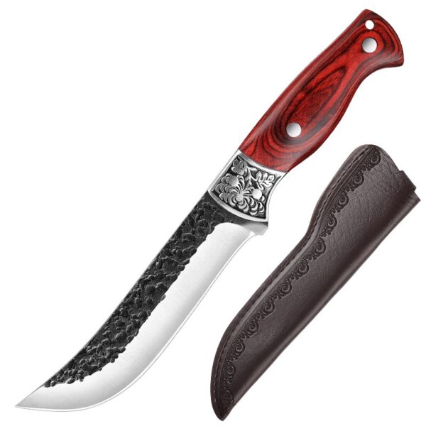 Ultra Sharp Premium Craftsmanship Handmade Boning Knife with Wooden Twin-Rivet Handle - 图片 5
