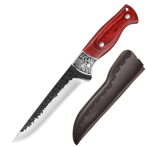 Ultra Sharp Premium Craftsmanship Handmade Boning Knife with Wooden Twin-Rivet Handle - 图片 4