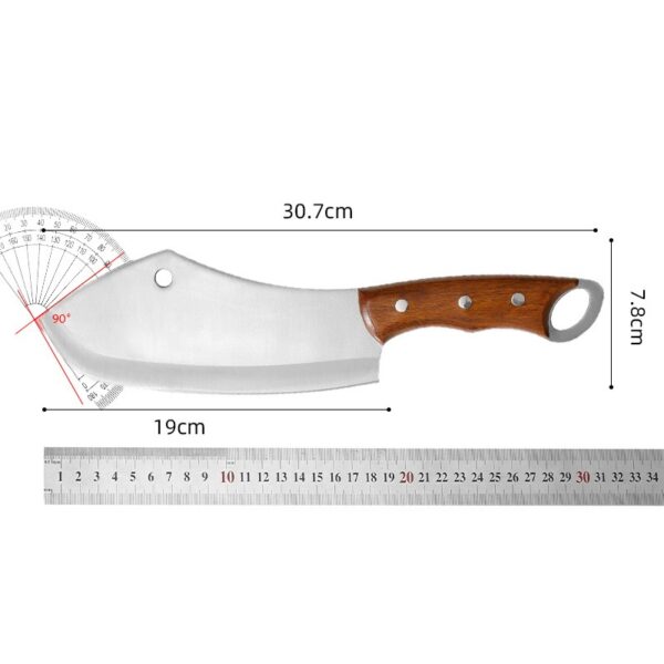 Ultra Sharp Hand Forged Full Tang Cleaver Slicing Butcher Knife - 图片 3