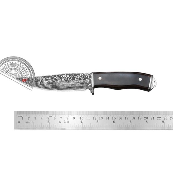 Ultra Sharp Premium Quality Camping Outdoor Meat Knife with Damascus Pattern - 图片 5