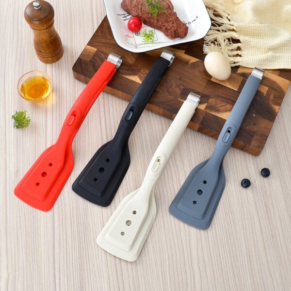 2 in 1 Non-Stick Spatula Tongs for Kitchen Cooking