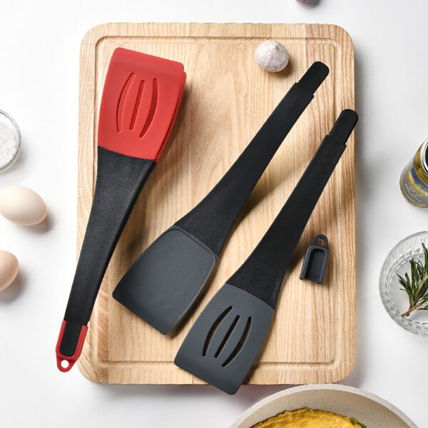 Detachable Flexible Flipping Clip Multipurpose Slotted Spatula and Turner - 图片 2