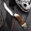 Retro Style Stylish Outdoor Viking Knife with Tiger Shape Handle - 图片 2