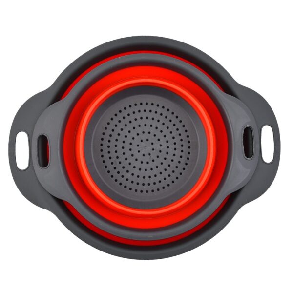 Silicone Foldable Collapsible Colander - 图片 6