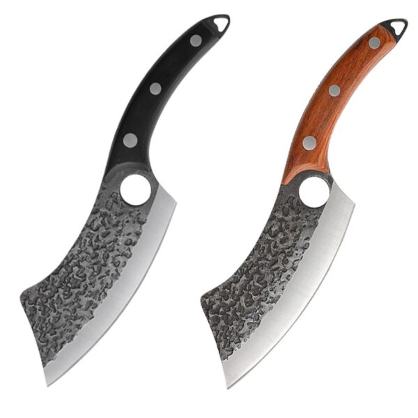 Ultra Sharp Hand Forged Meat Cleaver Knife with Wooden handle - 图片 2