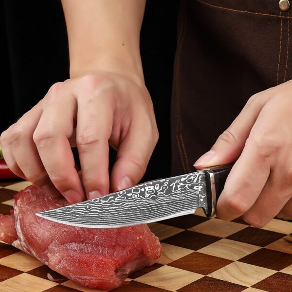 Ultra Sharp Premium Quality Camping Outdoor Meat Knife with Damascus Pattern - 图片 4