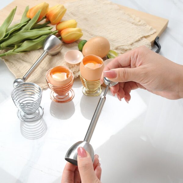 Egg Topper Opener Cracker Tool Set - 图片 4