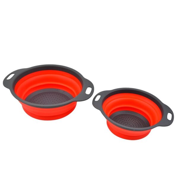 Silicone Foldable Collapsible Colander - 图片 8