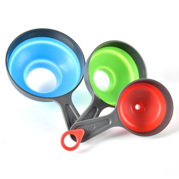 3 PCS Plastic Funnel for Kitchen Use
