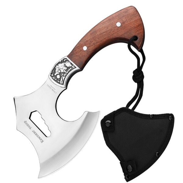 Ultra Sharp Multi-Function Portable Hatchet Axe with Wooden Oxford Cloth Sheath