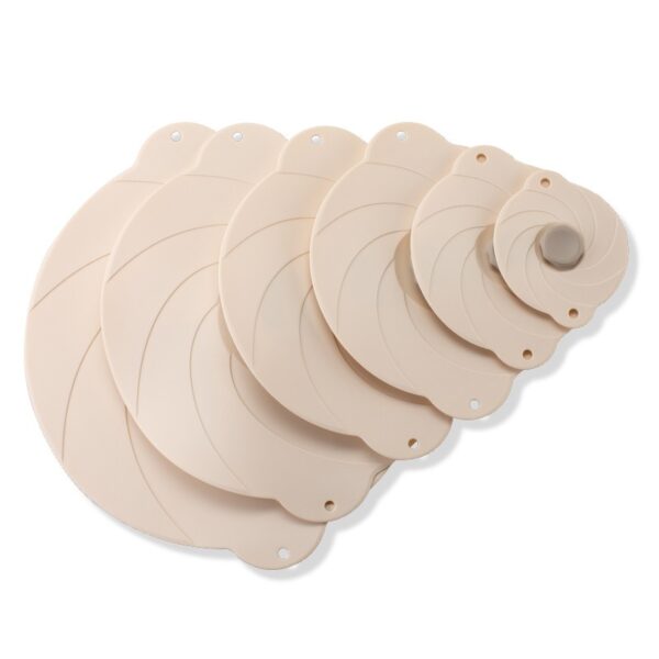 6 PCS Reusable Silicone Lids Suction Seal Cover for Bow Cup