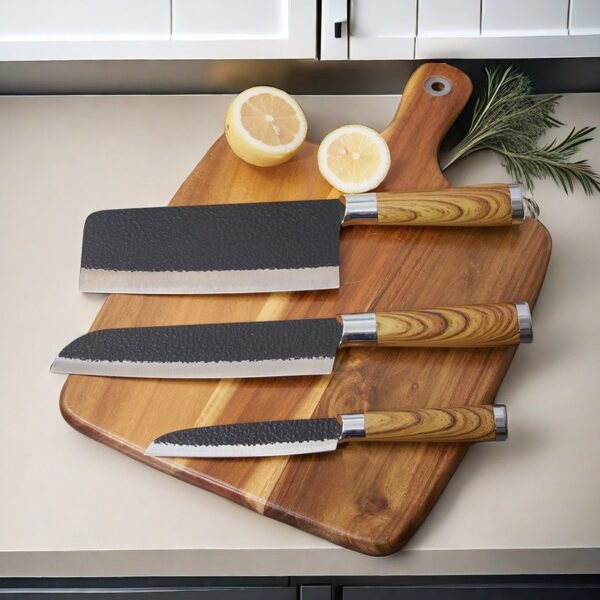Cheap Price Colorful Kitchen Knife Set with Coating Surface - 图片 4
