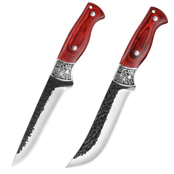 Ultra Sharp Premium Craftsmanship Handmade Boning Knife with Wooden Twin-Rivet Handle