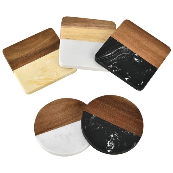 Stylish Wooden Stone Coaster